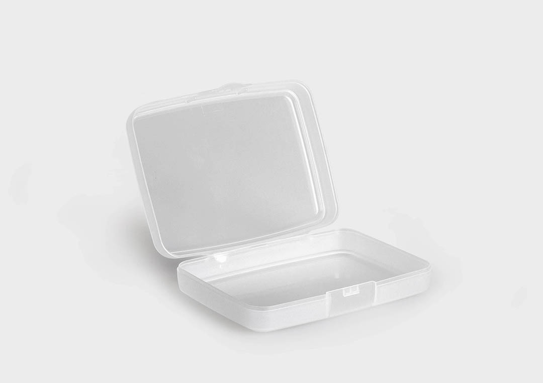 ConsumerBox: scatola in plastica con coperchio incernierato - rose